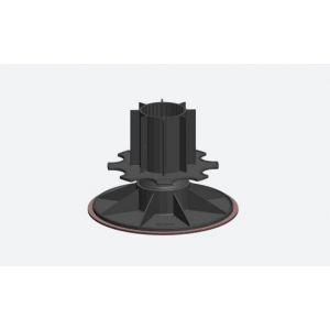 IPv14-17 verstelbare terras drager zonder plaatje, rubber onderlaag (14,3-17,3cm)