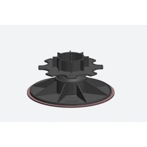 IPv8-11 verstelbare terras drager zonder plaatje, rubber onderlaag (8,3-11,3cm)