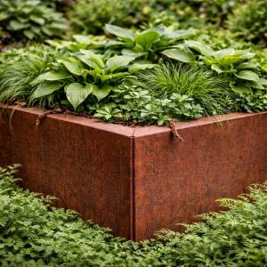 Cortenstaal Plantenbak Modulair 120x120x40 cm