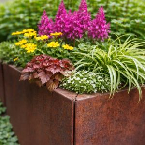 Cortenstaal Plantenbak Modulair 150x50x60 cm