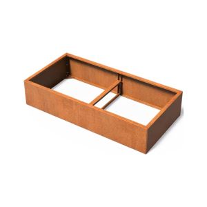 Cortenstaal Plantenbak Modulair 200x100x40 cm