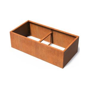 Cortenstaal Plantenbak Modulair 200x100x60 cm