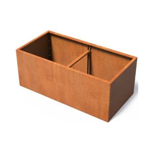 Cortenstaal Plantenbak Modulair 200x100x80 cm