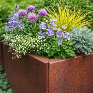 Cortenstaal Plantenbak Modulair 200x40x40 cm