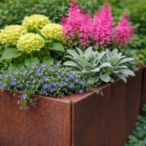 Cortenstaal Plantenbak Modulair 40x40x80 cm