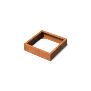 Cortenstaal Plantenbak Modulair 80x80x20 cm