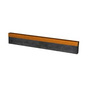 Cortenstaal U-profiel om over een opsluitband 5x15x100 cm te plaatsen
