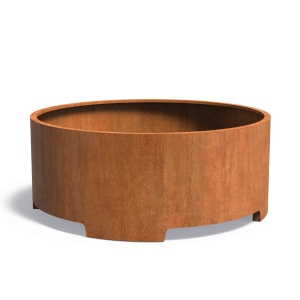 Adezz CIRCUM Cortenstalen Plantenbak Ø 200x80 cm met voet