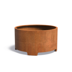 Adezz CIRCUM Cortenstalen Plantenbak Ø 150x80 cm met voet