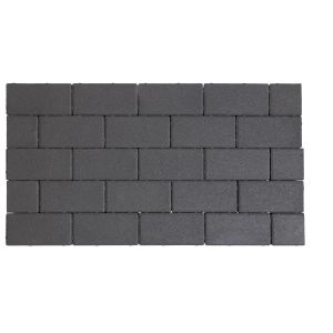 Design Brick 8 cm Glad Black Mini Facet