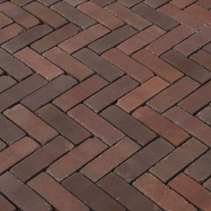 Dikformaat getrommeld 6 cm Novara Antica (rood-bruin genuanceerd)