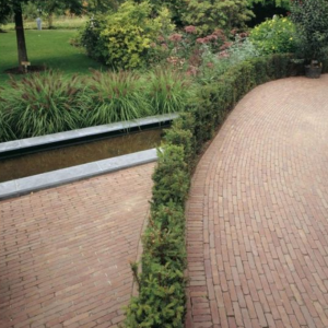 Dikformaat getrommeld 6 cm Roma Antica (rood genuanceerd)