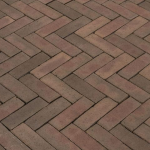 Dikformaat ongetrommeld 8,5 cm Peraldo (rood-bruin genuanceerd)