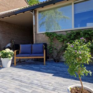 Dikformaat XL Strak 28x7x8 cm Grijs/Zwart