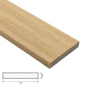 Fiberdeck Harmony Vlonder Kantplank 22,5x138 mm - Lengte 300 cm - Cedar (massief)