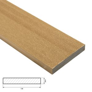 Fiberdeck Harmony Vlonder Kantplank 22,5x138 mm - Lengte 300 cm - Cedar (massief)