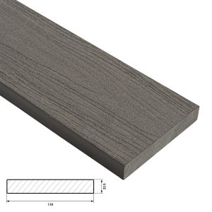 Fiberdeck Harmony Vlonder Kantplank 22,5x138 mm - Lengte 300 cm - Ocean Grey (massief)
