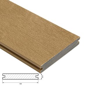 Stroeve R12 Fiberdeck Harmony Vlonderplank 22,5x138 mm - Lengte 400 cm - Cedar (massief)