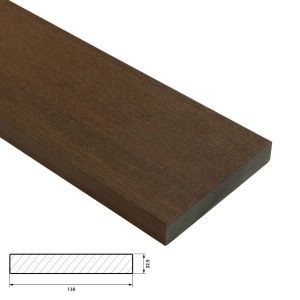 Fiberdeck Premium Vlonder Kantplank 22,5x138 mm - Lengte 300 cm - Ipé (massief)