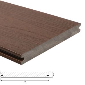 Fiberdeck Premium Vlonderplank 22,5x210 mm - Lengte 500 cm - Ipé (massief)