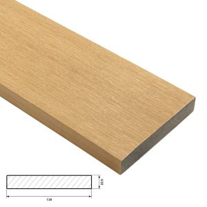 Fiberdeck Vintage Vlonder Kantplank 22,5x138 mm - Lengte 300 cm - Cedar (massief)