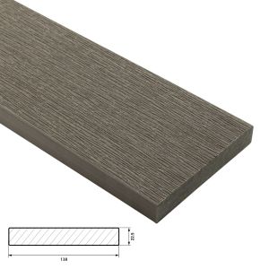 Fiberdeck Vintage Vlonder Kantplank 22,5x138 mm - Lengte 300 cm - Lunar Grey (massief)