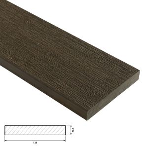 Fiberdeck Vintage Vlonder Kantplank 22,5x138 mm - Lengte 300 cm - Wengé (massief)