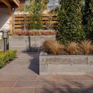 Forto Walling (Brickline) 10x10x60 cm Grijs/Zwart
