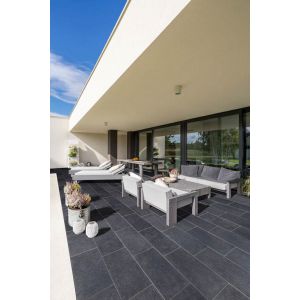 GeoCeramica® topplaat 80x40x1 Impasto Negro
