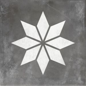 GeoCeramica® topplaat 60x60x1 Blooming Black base