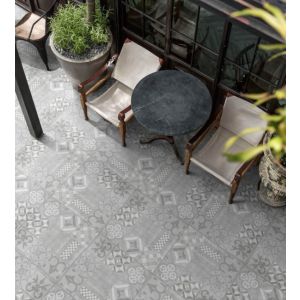 GeoCeramica® topplaat 60x60x1 Mosaik Grey