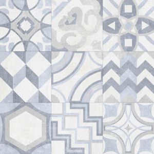 GeoCeramica 60x60x4 Porto Azzuro is een keramische tegel met een mozaïekprint.