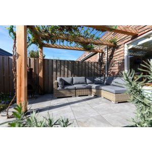 GeoCeramica® 60x60x4 Tracks Mustang Grey