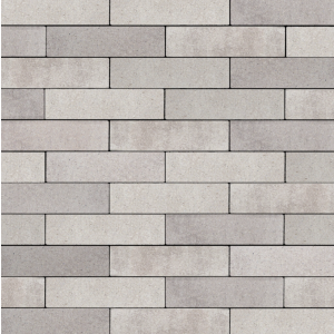 Close-up van de GeoKlinker Plus MF Lazise 30x20x8 cm bestrating met facet, toegepast op een moderne oprit.