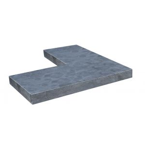 Vijverrand Hoekstuk Blue Moon Honed Linea 50/25x50x3 cm