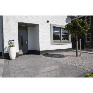 Trottoir Tuintegel (mini facet) 15x30x5 cm Grijs