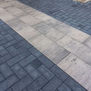 Halve Betonstraatsteen 10,5x10,5x8 cm Antraciet