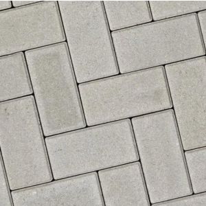Halve Betonstraatsteen 10,5x10,5x8 cm Grijs