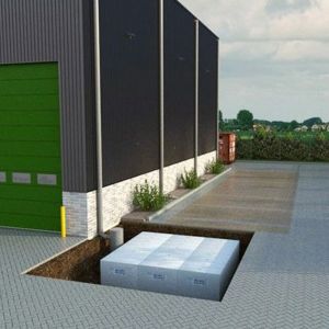 Hydroblob met buis Ø 100mm BD340 - 120x30x100 cm