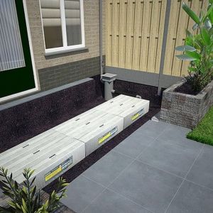 Hydroblob met buis Ø 100mm BD170 - 120x30x50 cm