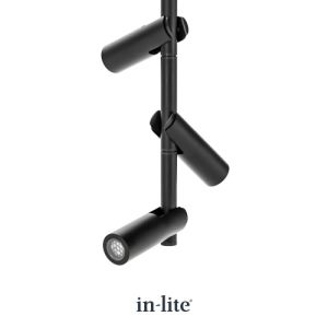 In-lite AIM CEILING TRIPLE plafondspot met drie verstelbare lichtkoppen voor gerichte tuinverlichting en moderne buitenruimte uitstraling