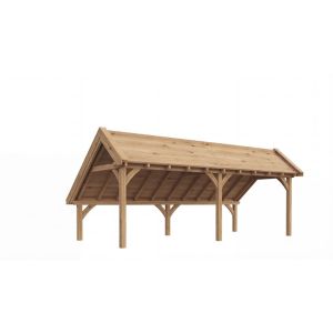 Kapschuur De Veste (Eiken) 525x380x345 cm (bxdxh) links product