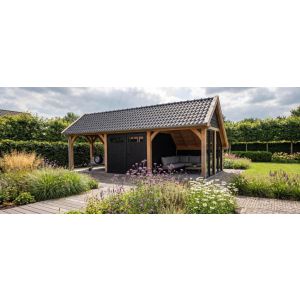 Kapschuur De Veste (Eiken) 650x380x345 cm (bxdxh) links
