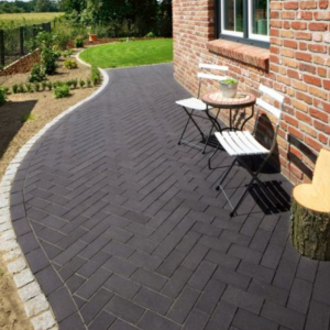 Keiformaat ongetrommeld 5,2 cm Milano (zwart)