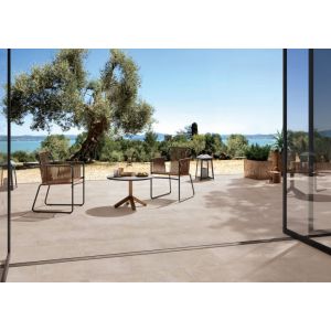 Keramische tuintegel DUE 60x60x2 cm Lime Stone Cappuccino