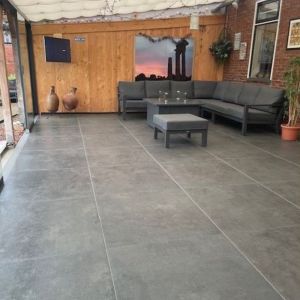 Keramische Tegel Cera3line Lux & Dutch 90x90x3 cm Downtown Antracite