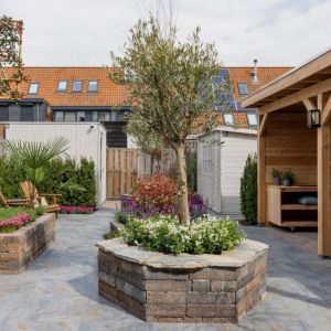 Keramische Tegel Cera3line Lux & Dutch 90x90x3 cm Peacock Blue