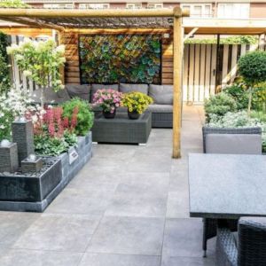 Keramische Tegel Cera4line Mento 60x60x4 cm Concrete Grey