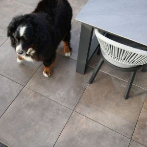 Keramische Tegel Cera4line Mento 60x60x4 cm Teracce Taupe
