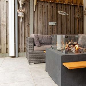 Keramische Tegel Ceramaxx 90x90x3 cm Cimenti Clay Smoke
